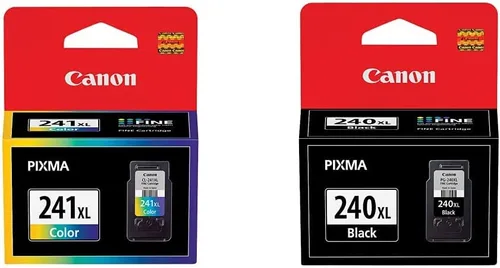 Canon Cartucho de tinta de color CL-241XL, compatible con MG3620, MG3520, MG4220, MG3220, MG2220, MG4120, MG3120 y MG2120 y PG-240XL, compatible con