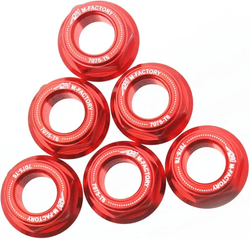 Miniatura 7 de MC MOTOPARTS Tuercas de piñón trasero de carreras CNC negras compatibles con GSX-R 750 GSXR1000 GSF1200 SV650 Vstrom 650 TL1000R