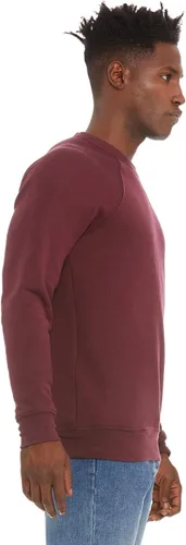 Miniatura 59 de Bella Canvas Sudadera de forro polar de esponja con cuello redondo (3901), Gris oscuro (Dark Grey Marble Fleck), M