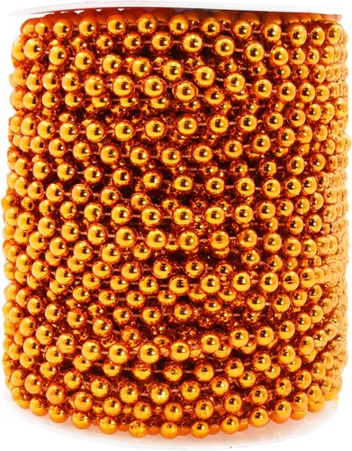 Miniatura 43 de Mandala Crafts Rollo de cadena de perlas negras de 0.157 pulgadas (0.157 in), guirnalda de perlas de 44 yardas para decoración de bodas, arreglos