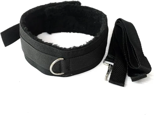 Miniatura 5 de Juego de 16 correas de felpa de alta calidad, juego de 16 piezas para dormitorio de parejas (negro)