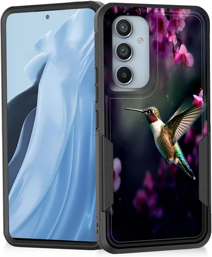 Miniatura 132 de Funda para Galaxy A14 5G, resistente de doble capa híbrida de policarbonato duro, goma suave, a prueba de golpes, funda protectora resistente