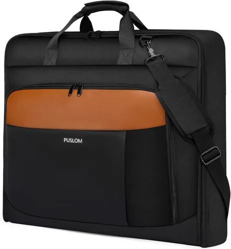 Bolsa de ropa para viajes, bolsa grande de traje para hombre, hasta 3 trajes, bolsas de ropa para viajes de negocios, maleta colgante 2 en 1 para