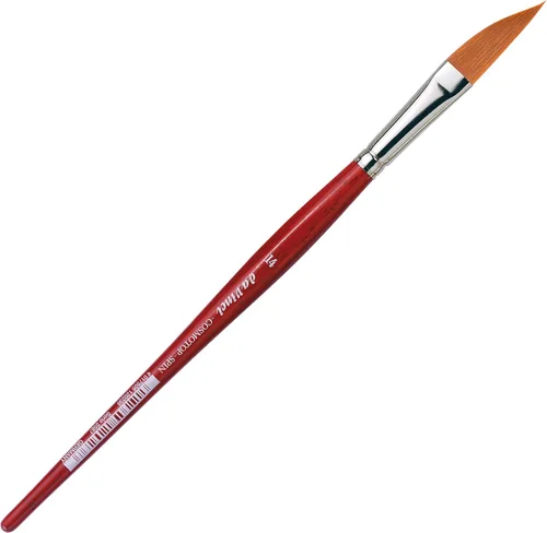 Miniatura 417 de da Vinci Watercolor Series 5580 CosmoTop Spin Pincel de Pintura, Redondo Sintético con Mango Rojo