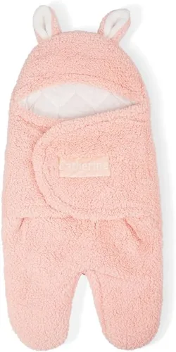 BYFDIY Manta de bebé personalizada bordada con nombre personalizado para niños y niñas, saco de dormir para bebé, lindo conejo, regalo esencial para