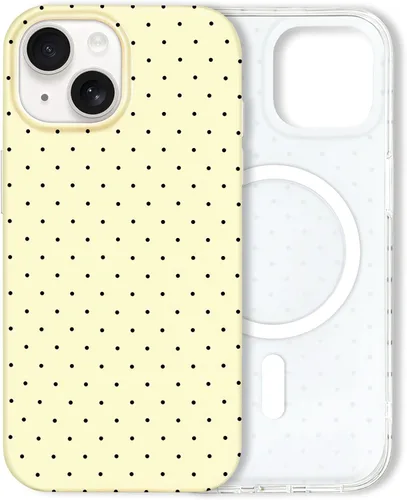 Miniatura 196 de Hython Funda para iPhone Air, diseño estético de lunares lindos, funda simple de 6.5 pulgadas, delgada, antiarañazos, parachoques de TPU suave, a