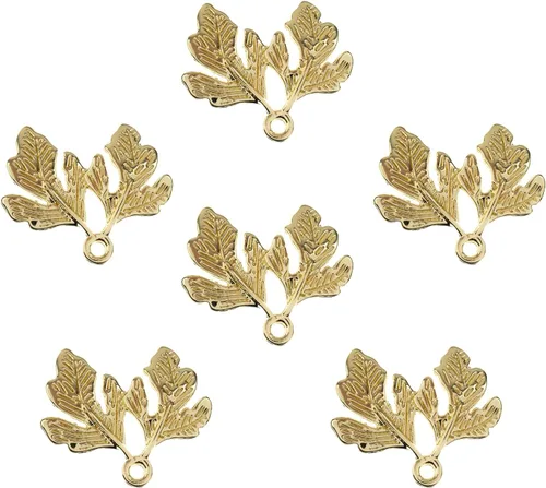 Miniatura 37 de John Bead Beadwork Findings - Colgante dorado (3 unidades)