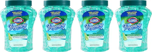 Miniatura 32 de Clorox Fraganzia Crystal Beads Ambientador con aroma hawaiano de escape, desodorante de habitación de larga duración, cuentas de gel eliminador