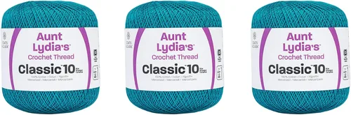 Miniatura 11 de Aunt Lydia Classic Crochet - 3 unidades de 350y/1,049.9 ft - Natural