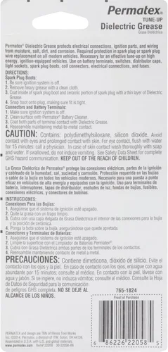 Miniatura 5 de Permatex 81343 Lubricante antiagarrotamiento, tubo de 1 onza + grasa de ajuste dieléctrico 22058, tubo de 3 onzas