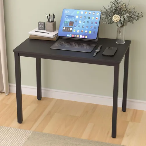 Miniatura 2 de Escritorio para computadora para espacio pequeño, moderno y simple, escritorio para computadora portátil, escritorio de estudio para oficina en Negro