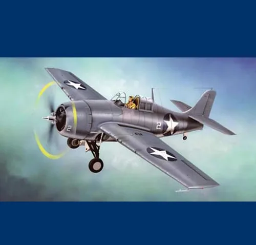 Miniatura 4 de Fighter 3D Puzzles Kits de modelos de plástico, escala 1/48 F4F-4 modelo Wildcat Fighter, juguetes para adultos y regalo, 19.6 x 13.9 pulgadas