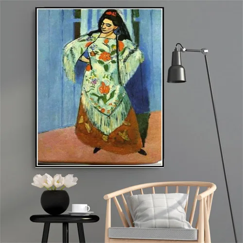Miniatura 6 de Lorette con taza de café pintura por Henri Matisse 5D Diamond Painting Kit para adultos y niños, manualidades para decoración de pared del hogar, A9