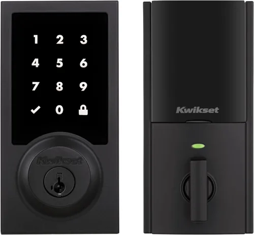 Miniatura 16 de Kwikset HomeConnect 918 Cerradura de pantalla táctil tradicional habilitada para Z-Wave de largo alcance, funciona con Ring Alarm, se requiere