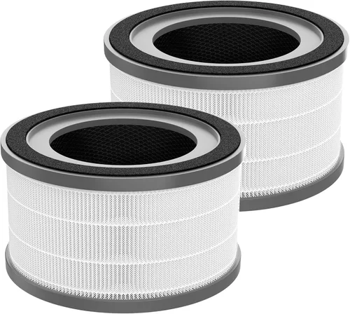 Miniatura 37 de Filtro de repuesto HE401 para purificador de aire Shark 4 compatible con purificador de aire con ventilador Shark 4 HE400, HE401C, HE401NP, HE402