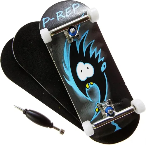 Miniatura 6 de P-REP V2 Performance Patineta Completa de Madera para Dedos 34mm - Banana
