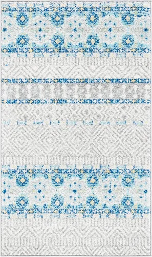 Miniatura 38 de SAFAVIEH Madison Collection - Alfombra decorativa de 2 pies 3 pulgadas x 4 pies, color carbón y gris, diseño bohemio chic, no desprende pelusa