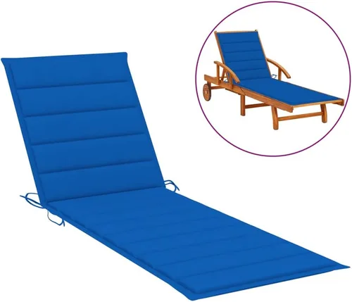 Miniatura 2 de Cojín para tumbona con almohada para la cabeza, cojines de asiento para exteriores para muebles de patio, sillas de descanso, tela (100% poliéster)