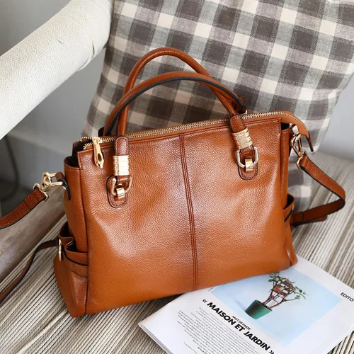 Miniatura 6 de Kattee Cartera bandolera estilo urbano de cuero para mujer