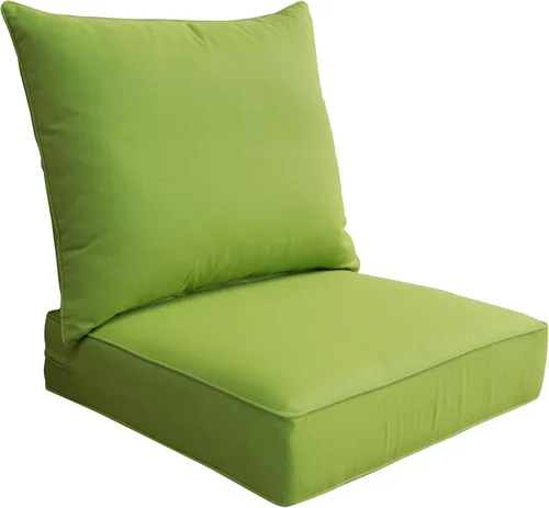 Miniatura 8 de Cojín para muebles de exterior, cojines para silla de asiento profundo, asiento de espuma, tela Sunbrella 24 x 24 pulgadas, lona carbón Lona