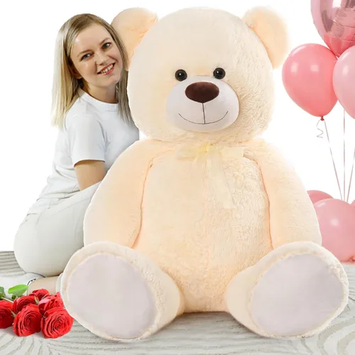 Miniatura 18 de MorisMos Oso de Peluche Gigante Animal de Peluche 3 pies, 36 pulgadas, Oso de Peluche Grande para Decoración de Baby Shower, Animal de Peluche
