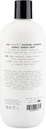 Miniatura 8 de Zoey Naturals - Baño de burbujas calmante de lavanda para niños y bebés, jabón hidratante sin lágrimas para niños pequeños con aloe y aceite