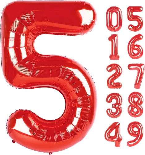 Miniatura 347 de Globo de cumpleaños número 4 dorado de 40 pulgadas, globos gigantes del número cuatro 14 24 34 40 44 2024, globos grandes de lámina de mylar para Oro