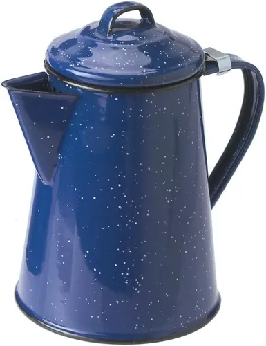 Miniatura 7 de GSI Outdoors Cafetera esmaltada para almacenar café caliente, té para campamento y granja, 8 tazas