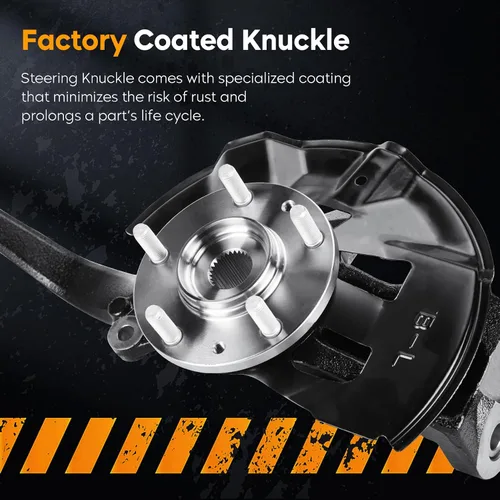 Miniatura 5 de 2 PIEZAS de conjunto de rodamiento de cubo de rueda de estriberas delanteras para Ford Fusion 2006-2012, para Mercury Milan 2006-2011, para Lincoln