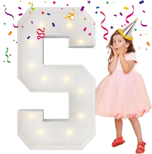 Miniatura 33 de Letras iluminadas con marco de 3 pies de alto, letras enormes con marco, marco de globos en mosaico, letra grande para decoraciones de compromiso