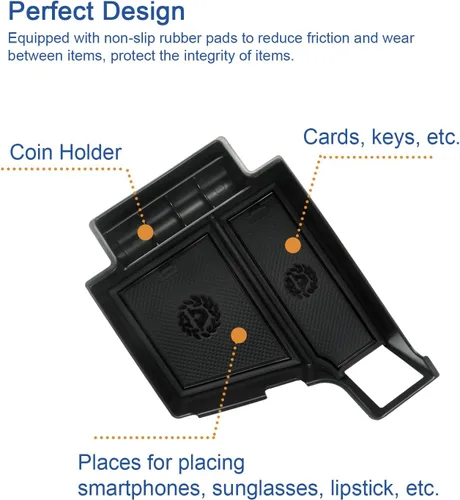 Miniatura 4 de Organizador de consola central XC60 XC90 2018-2023 2024, para bandeja de consola SPA S90 V90 S60 V60, para bandeja de reposabrazos Volvo XC60 XC90