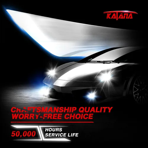 Miniatura 9 de Katana Foco 9007, foco HB5 de 400% de brillo 6500 K, color blanco, enchufa y usa, foco antiniebla mini de paquete de 2