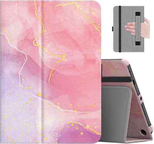 Miniatura 23 de MoKo - Funda compatible con la tablet Kindle Fire HD 8 y 8 Plus (10ª generación, versión de 2020), funda de soporte plegable y diseño delgado