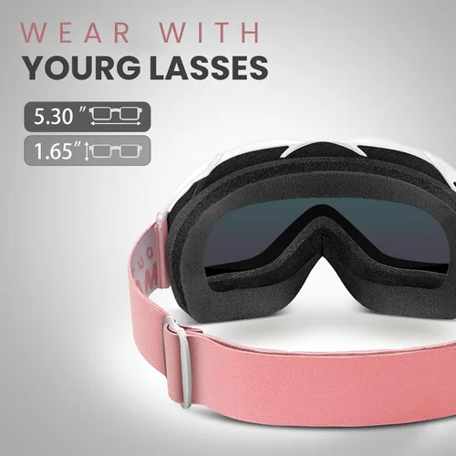 Miniatura 2 de OutdoorMaster OTG Gafas de esquí – Gafas sobre lentes para esquí y snowboard para hombres, mujeres y jóvenes – 100% de protección UV A1-vlt 46%