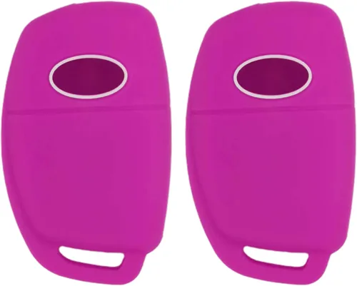 Miniatura 2 de REPROTECTING Funda de goma de silicona para llavero compatible con Hyundai Santa Fe Sport Sonata Tucson Santa Fe OSLOKA-875T 2019-2013