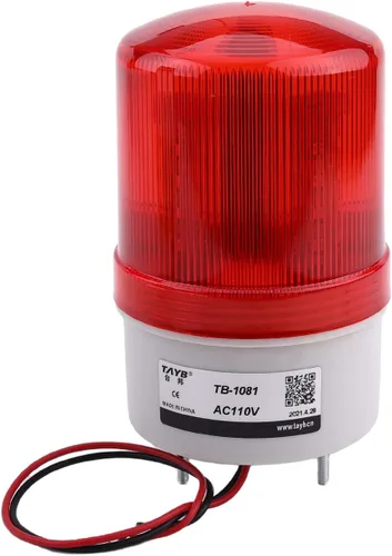 Miniatura 12 de Othmro Columna de luz de señal industrial LED alarma redonda torre indicador luz continua luz de advertencia roja verde DB 90db 24 V 3 W 1 unids
