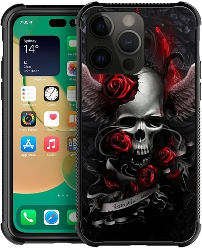 Miniatura 43 de DJSOK Compatible con funda para iPhone 13 Pro Max, fundas doradas de mariposa y rosa para iPhone 13 Pro Max para mujeres y niñas, diseño