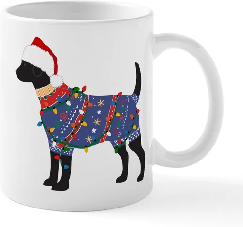 Miniatura 35 de CafePress Black Lab Mug Taza de café de cerámica de 11 oz (11.0 fl oz)