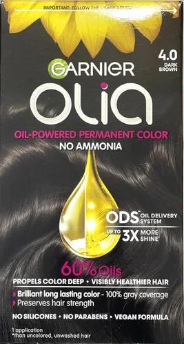 Miniatura 23 de Garnier Olia Tinte de cabello sin amoníaco [5.60] rojo granate medio, 1 unidad 5.6 Rojo granate medio