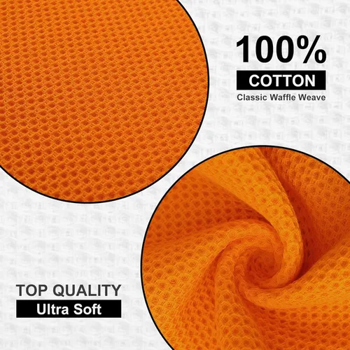 Miniatura 473 de Kitinjoy - Paños de cocina de 100 % algodón, tela de tejido gofrado, paño de limpieza ultrasuave, absorbente y de secado rápido. Beige