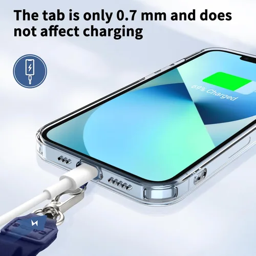 Miniatura 2 de CACOE Cordón para Teléfono 2 Piezas Correa de Cuello Ajustable Alargada, Cordones Multifuncionales con Parche para Teléfono Celular Compatibles