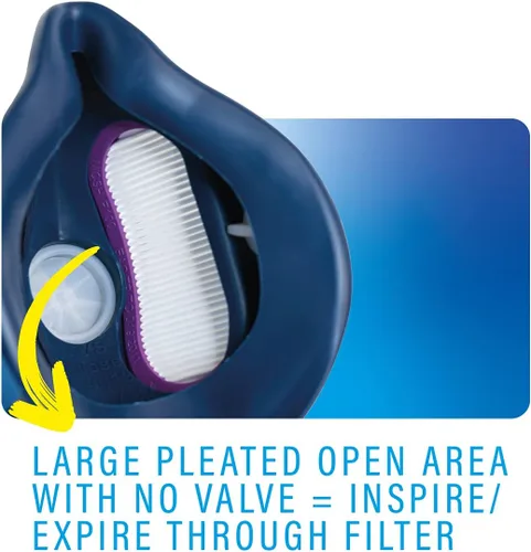 Miniatura 3 de GVS ELIPSE P100 Elastomeric Half Mask with Source Control with Replaceable and Reusable Filters Included