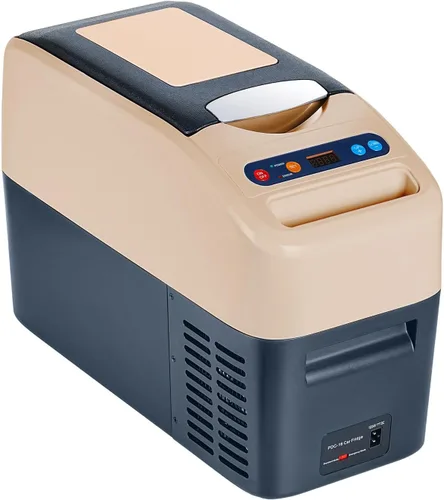 Miniatura 9 de Refrigerador portátil para automóvil, refrigerador de 12 voltios, diseño delgado, 0℉ ~ 50℉, enfriador eléctrico de 17 cuartos (16 L), enfriador