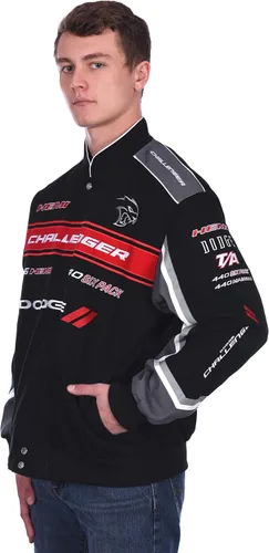 Miniatura 3 de JH DESIGN GROUP Dodge Challenger - Chaqueta de sarga de algodón bordada para hombre