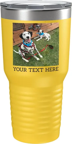 Miniatura 15 de Vaso personalizado de 30 onzas (17 colores) con foto impresa con aislamiento térmico de acero inoxidable recubierto de polvo con tapa, regalo