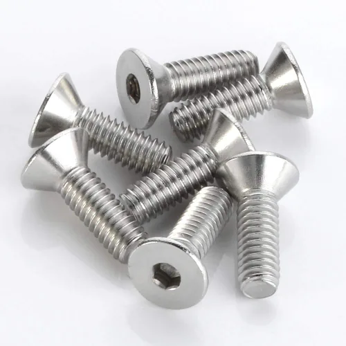 Miniatura 4 de Tornillos de cabeza plana M8 x 1.575 in, pernos avellanados, acero inoxidable 304, acabado brillante, DIN 7991, unidad de enchufe Allen, 10