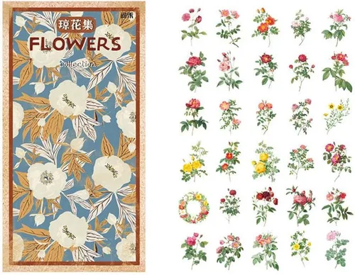Miniatura 5 de Kawaii Scrapbook Washi - Juego de 180 calcomanías adhesivas para álbumes de recortes, planificador de álbumes de recortes, diario, manualidades