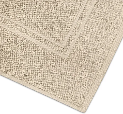 Miniatura 7 de Tens Towels Paquete de 2 alfombrillas de baño 100% algodón, 20 x 32 pulgadas, súper absorbentes, toallas de piso de calidad hotelera premium