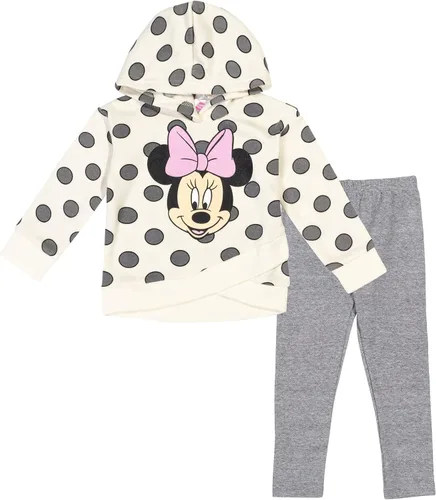 Miniatura 4 de Disney - Sudadera con capucha y leggings de vellón con diseño de Minnie Mouse