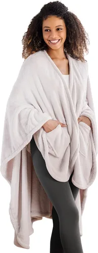 Miniatura 13 de Berkshire Blanket Primalush® Manta portátil, Capa de felpa con bolsillos y acogedora para estar en casa, ideal para adultos y adolescentes, Negro